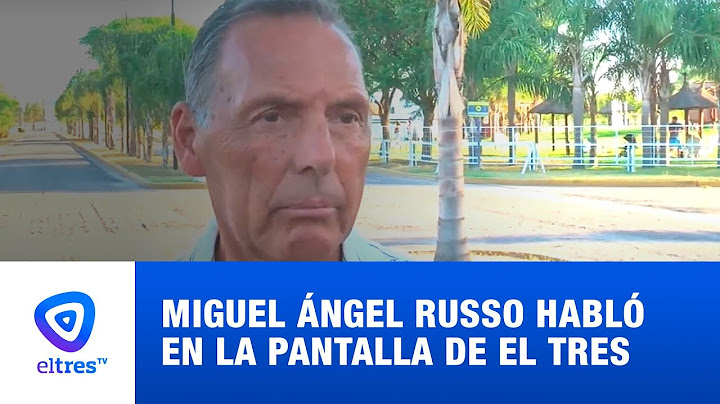 Miguel Ángel Russo habló en la pantalla de El Tres