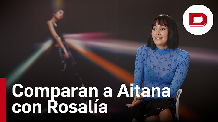 Aitana agradece las comparaciones con Rosalía, pero marca distancia