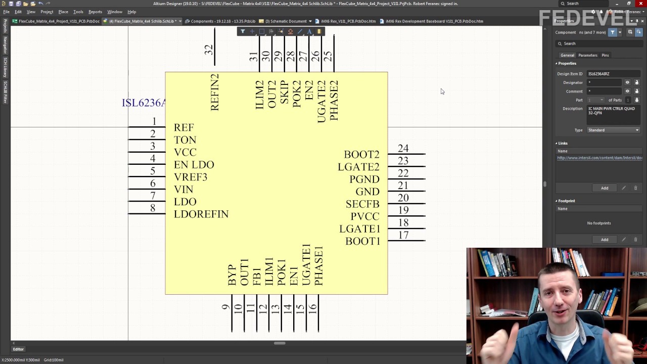 altium schematic library editor