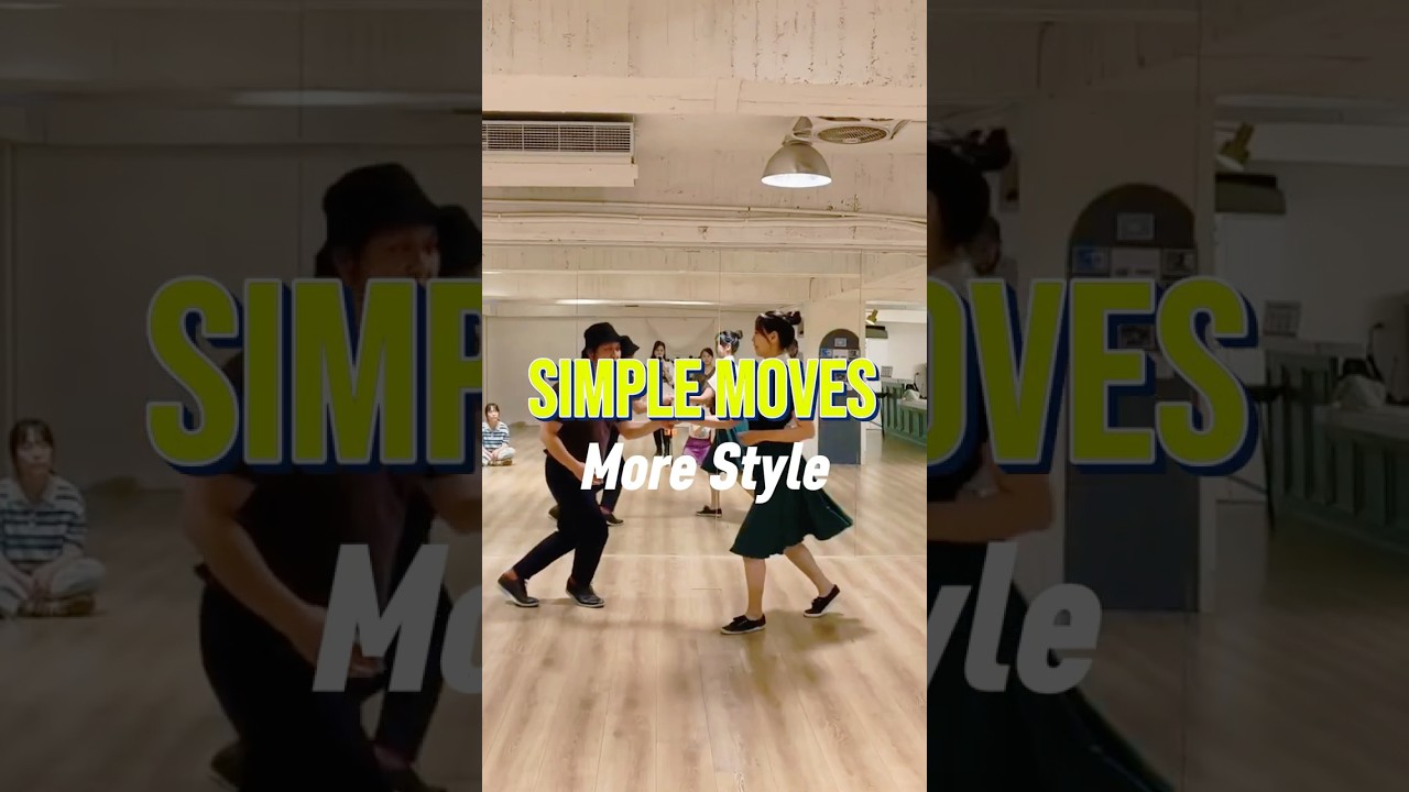 1 min Quick Learn - Swing Dance🔹 Simple Moves | Strong Social