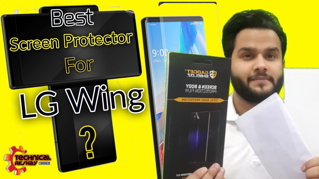 LG Wing | Tempered Glass | Screen Guard | full edge to edge | You ...