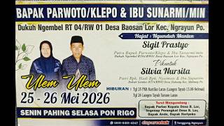 LIVE KARAWITAN KARTIKO LARAS | DIKEDIAMAN BP. PARWOTO / IBU SUNARMI | NGEMBEL BAOSAN LOR | MR AUDIO