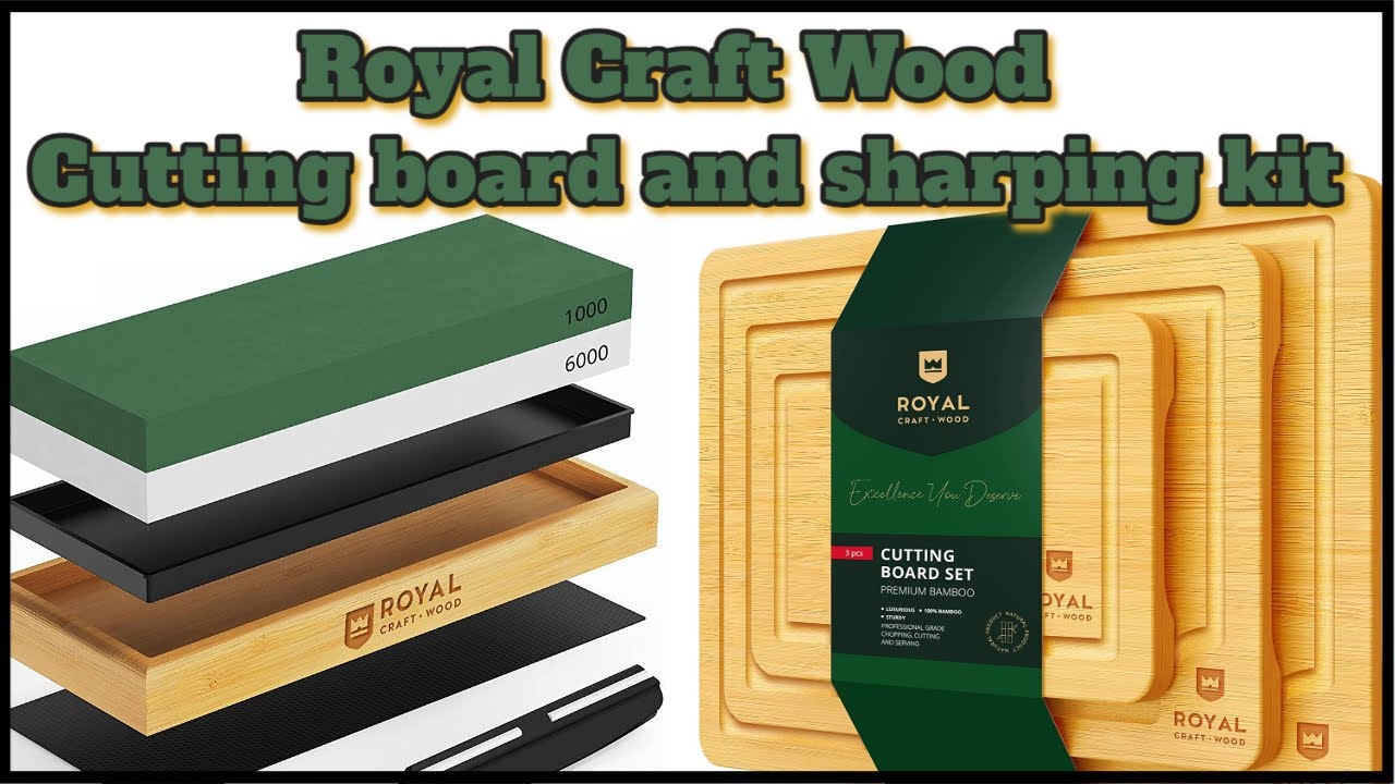 Royal Craft Wood Premium Whetstone Knife Sharpening Kit (blue