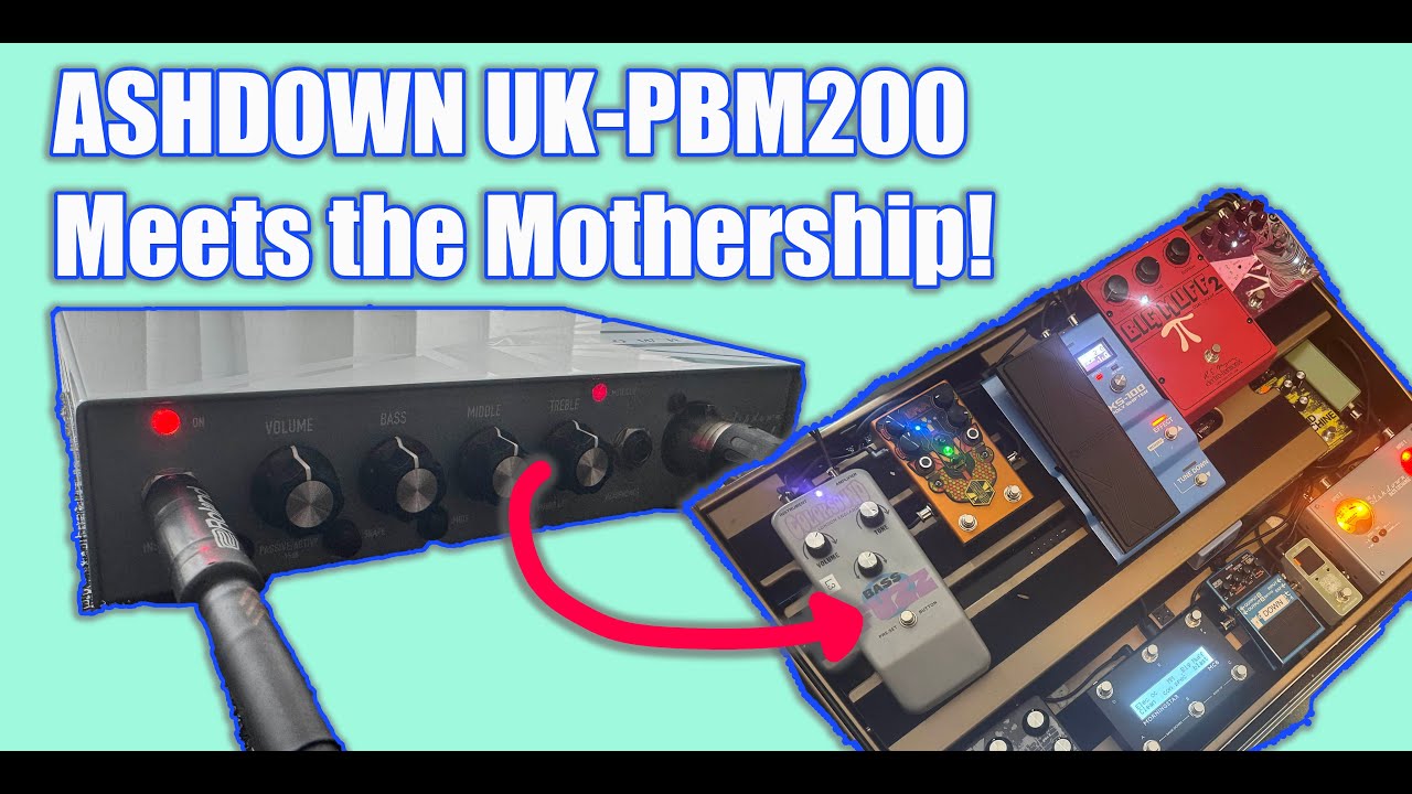 New Ashdown UK-PBM 200 "Ant" bass amp meets the My Bass PedalBoard!