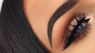 Golden Glowy Double Cut Crease | Cat Eye Makeup Tutorial