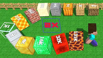 Minecraft 2048. Noob VS Noob. Cubes 2048.io Game