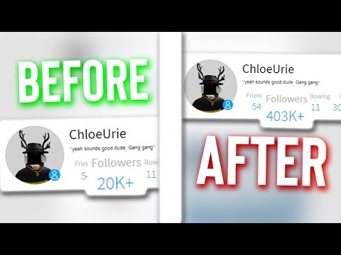 Roblox Youtubers Botted Followers Youtube - how to get a lot of followers on roblox 2018