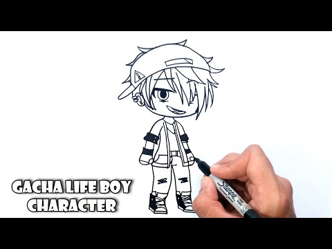 How to Draw Gacha Life Boy Character - Step by step 