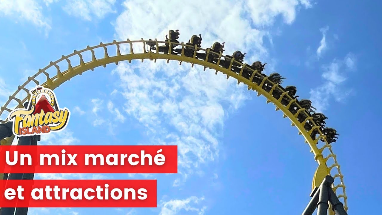 Fantasy Island, ses montagnes russes et ses attractions d'intérieur