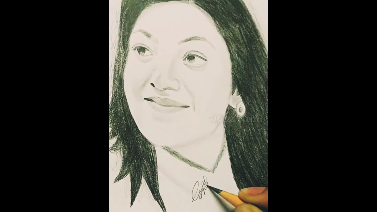 Pencil Drawing| Indian actress | face
