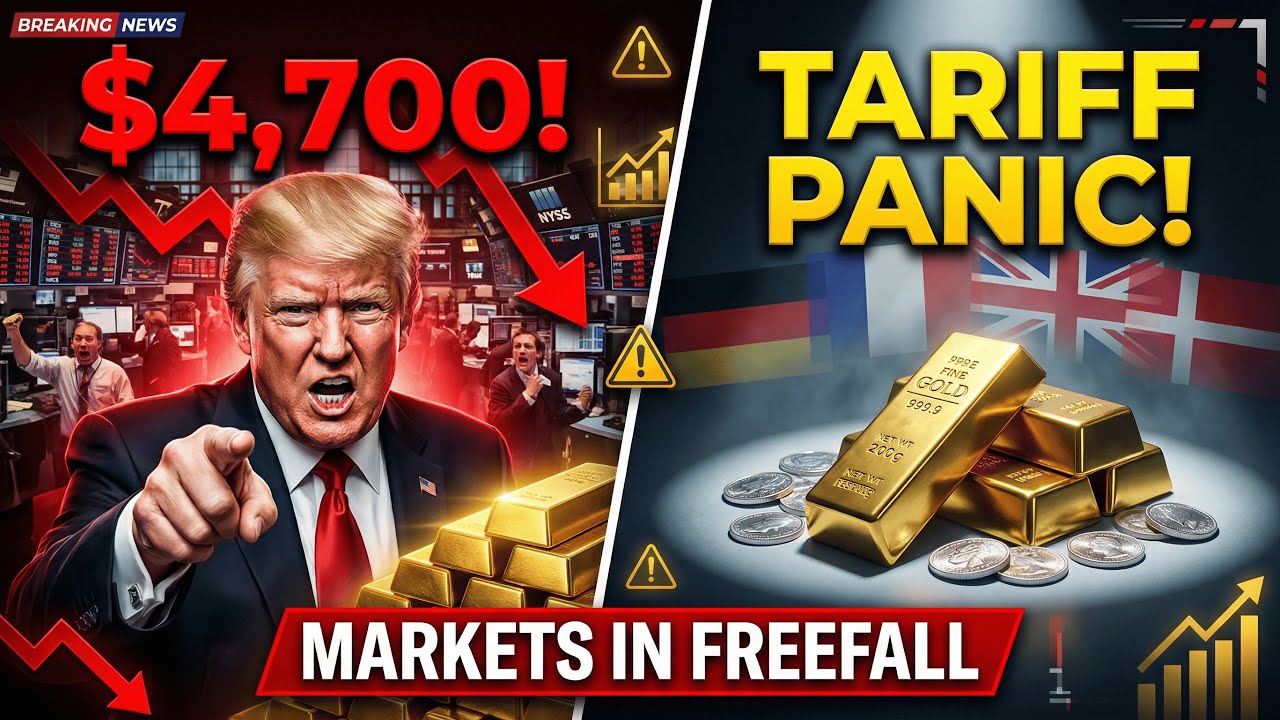 Trump's Europe Tariffs TRIGGER $4,700 Gold Panic - Dollar COLLAPSES