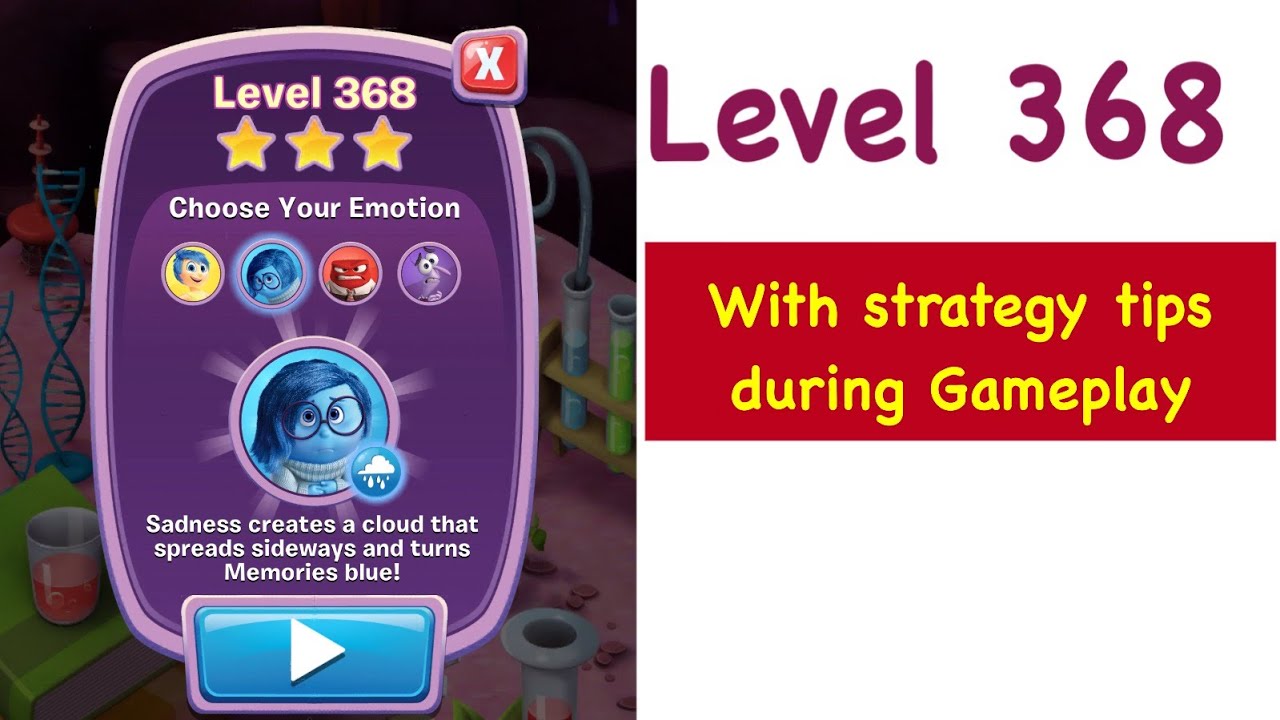 Inside Out Thought Bubbles Level 368 Tips and Strategy Gameplay Walkthrough NO BOOSTERS