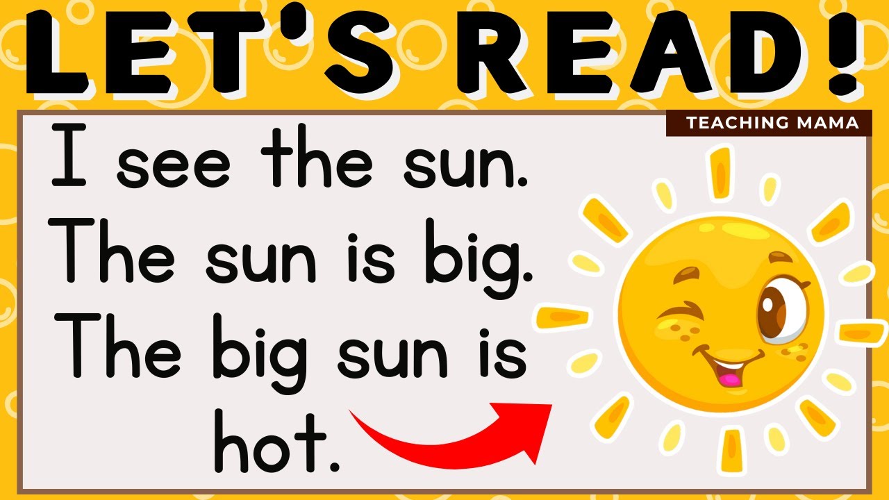 LET'S READ! | PRACTICE READING EASY AND FUN ENGLISH SENTENCES | CVC FOR ...