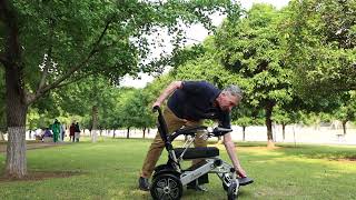 how to unfold the aotedor 203 electric wheelchair？