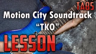 Motion City Soundtrack-TKO-Guitar Lesson-How to play-Guitar tabs-Tutorial