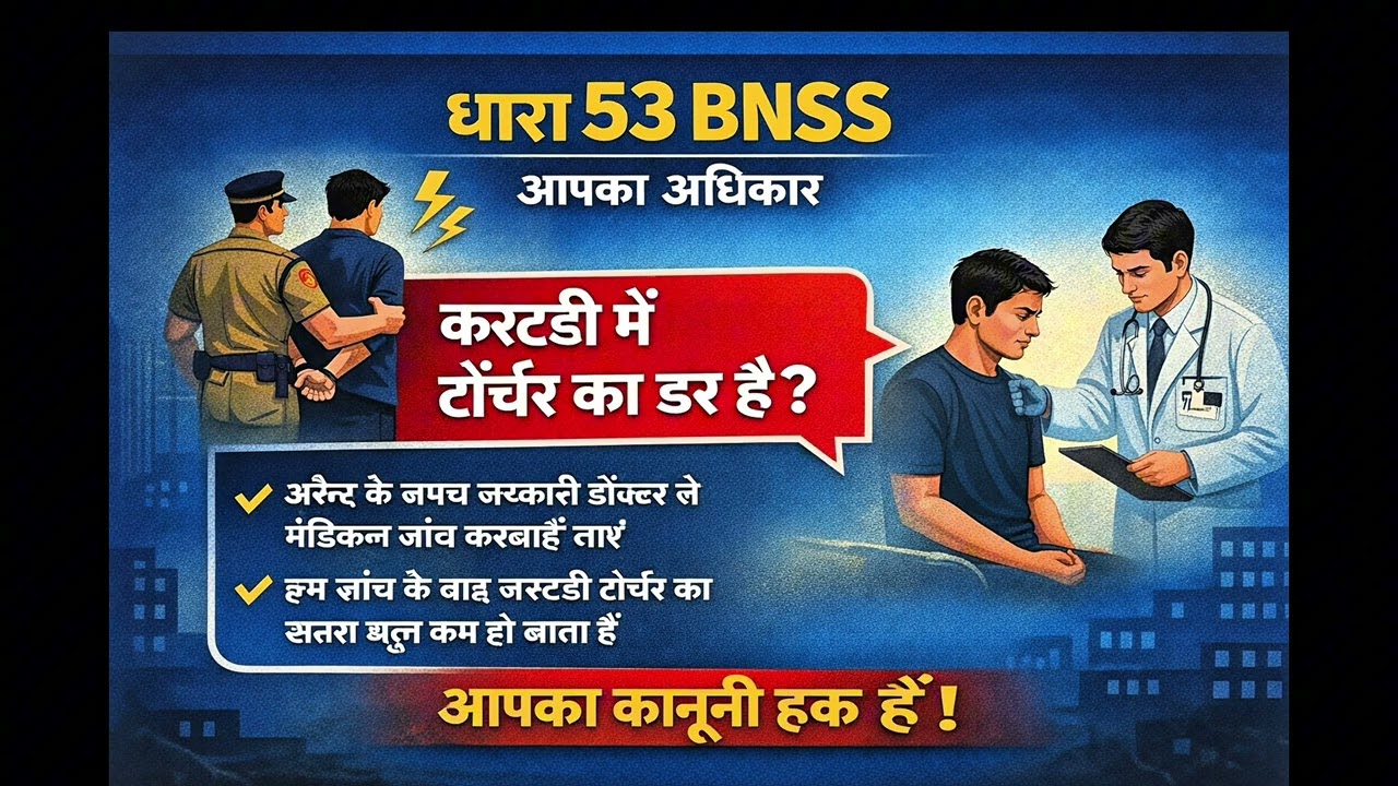 Police Arrest Rights | BNSS Sections 38, 48, 53 & 173 Explained in Hindi | Must Watch