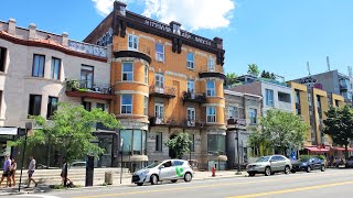 Montreal Walking on Park Avenue and Fairmount Avenue in Mile-End *Le Plateau-Mont-Royal*