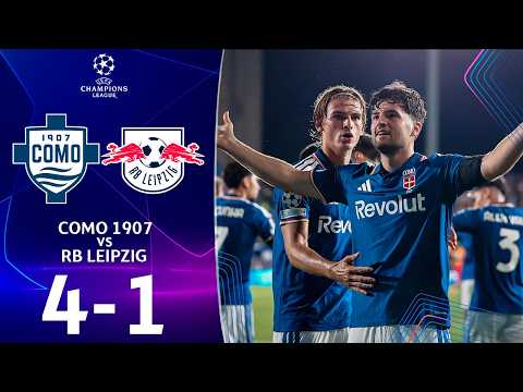 Como Leipzig | 4-1 | Gli Highlights | UEFA Champions League 2026/27 | leipzig como