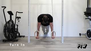 Low Ring Support   (Turn In, Parallel, Turn Out)
