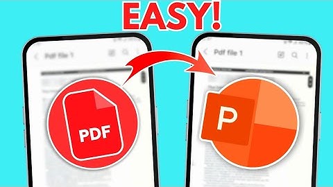 How to Convert PDF to PPT from Mobile | PDF to PowerPoint Converter