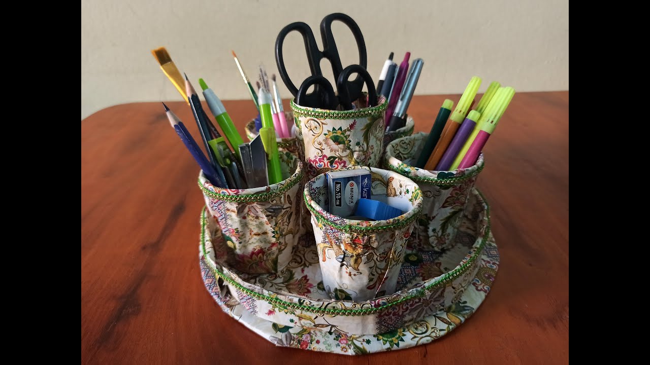 DIY How to Make Pen Stand Easy Pen Holder Pencil Holder