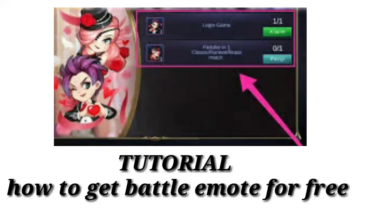 Get battle emote for free just watch full video - YouTube