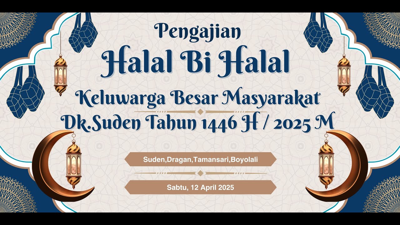 🔵 #live  KARAWITAN MUDA LARAS - HALAL BI HALAL WARGA SUDEN TAHUN 1446 H - 12 APRIL 2025