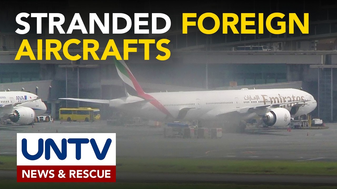 10 foreign aircrafts, stranded sa PH airports dahil sa Middle East tension ayon sa CAAP
