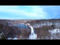 Snowy Drone Footage