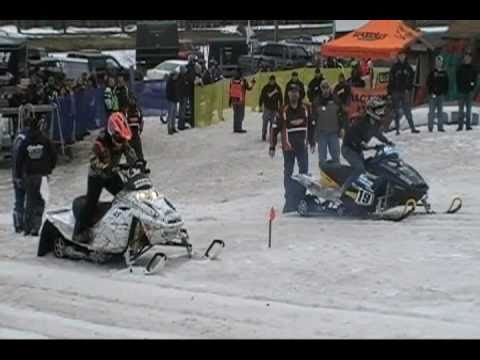 P~2 Woody's Black Jack Racing Snowmobile Hill Clim...