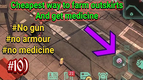 cheapest way to farm outskirts and get medicine | cyberika