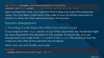 How to Get Select Value from Dropdown in Vanilla JS