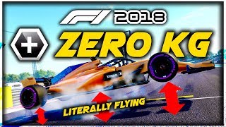 What Happens When An F1 Car WEIGHS ZERO KILOGRAMS?! - Game Breaking F1 2018 Experiment!