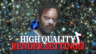 Best Render Settings For Your Edits!
