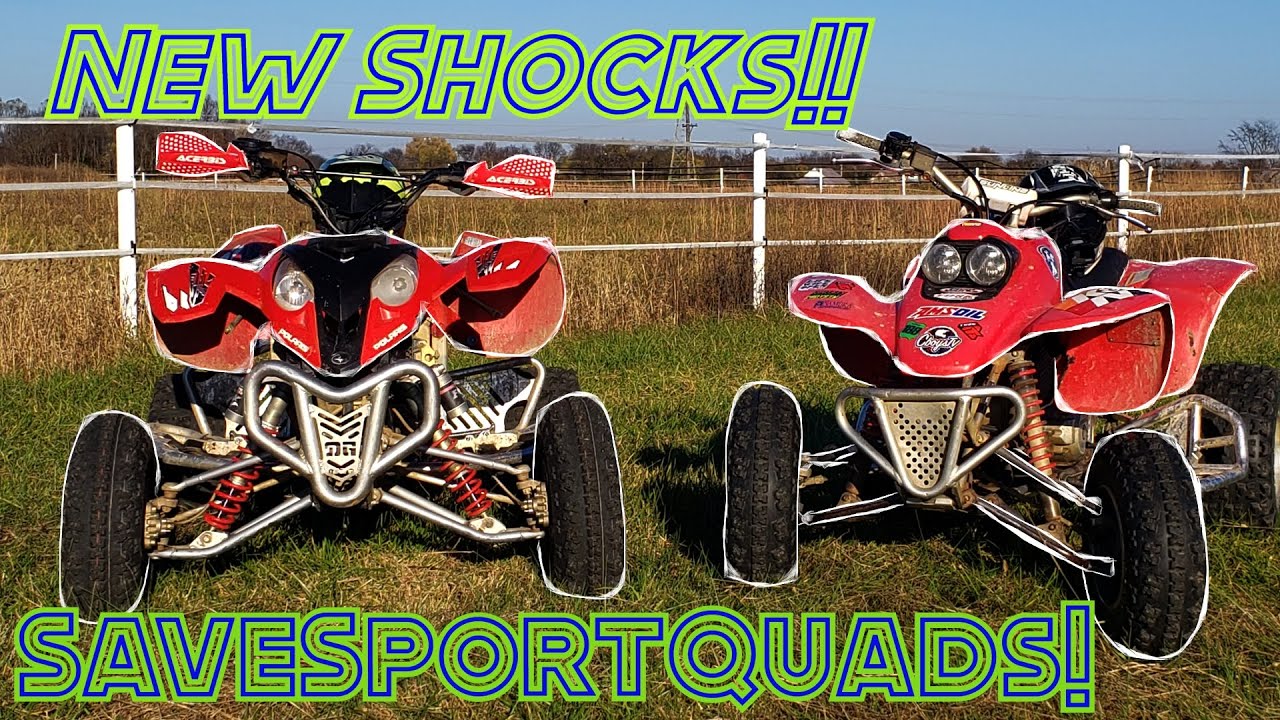 New Fox Podium X Shocks For The Predator 500! Riding The Sport Quads