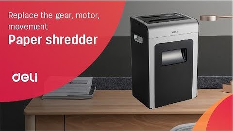 How to replace the gear, motor, movement|Deli Paper Shredder E9917|Office Machine | @Deli Support