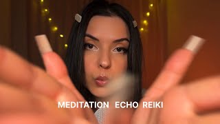 Meditative sleep video (mouth sounds,echo,reiki)