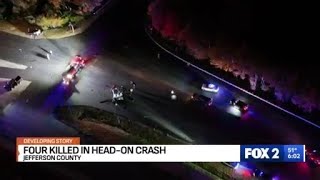 4 killed in Jefferson County crash near Missouri Route 30 and Gravois Road