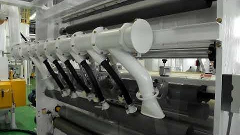 1500mm PE stretch film line with robot