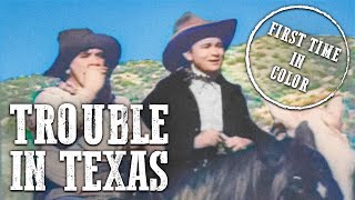 Trouble in Texas | COLORIZED | Tex Ritter | Free Cowboy Movie | Old West Film