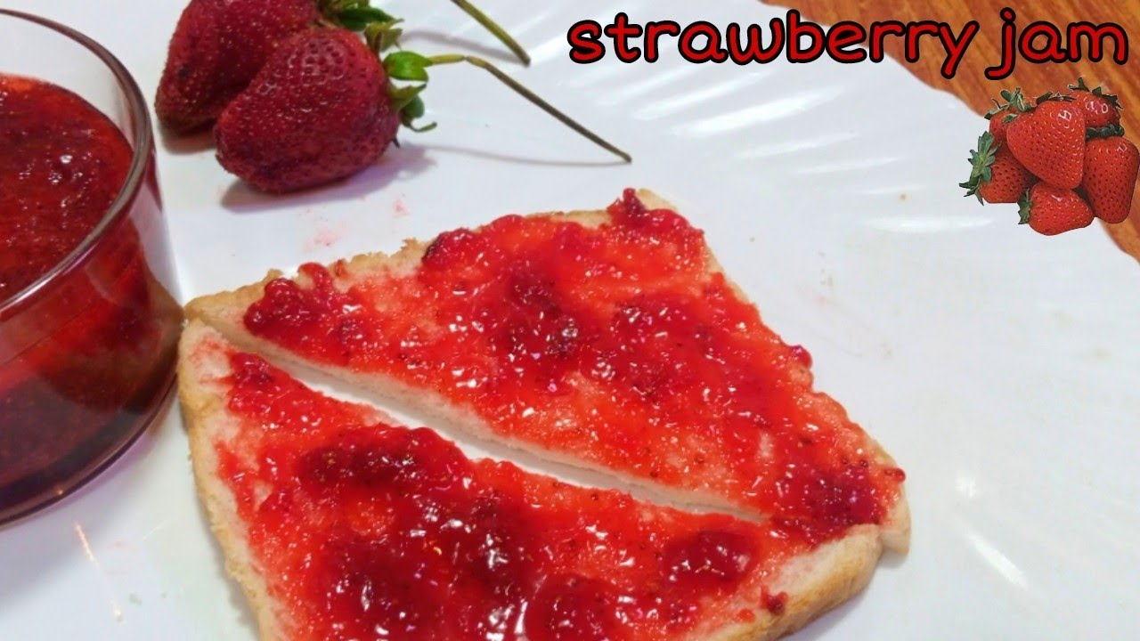 strawberry jam jelly fresh fruit jam at home healthy fruit jam let