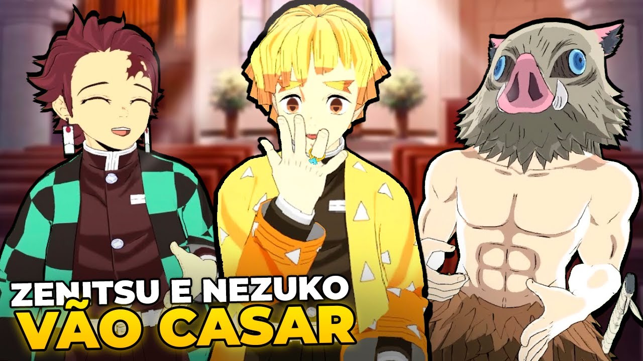 Tanjiro deixou Zenitsu e Nezuko casarem no Demon Slayer Vr!