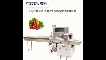 Servo Driven Flow Packing Machine Automatic Dedicated For Fresh Vegetables/Fruits Wrapping | SAYOK