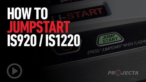 How to Jumpstart using the Projecta Intelli-Start IS920 or IS1220 Jump Starter
