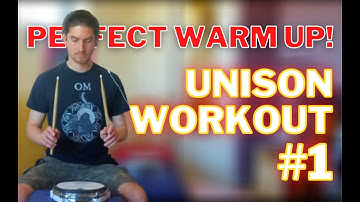 Unison Workout 60-140bpm BLAST BEAT BUILDER 2/3 (AMAZING WARM UP) drum along practice pad exercise