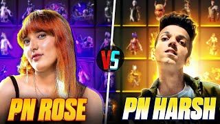 Pn Rose vs Pn Harsh || Most Awaited Collection Versus With My Boyfriend - Garena Free Fire