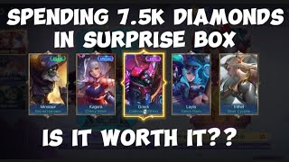 Spending 7.5k Diamonds In Surprise Box Event Just To Get My Dream Skin??? 😆