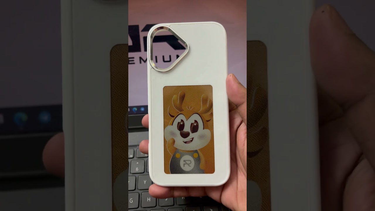 Play the product video for Smart E-Ink iPhone Cover – Customizable Digital Display Case with NFC & App Control