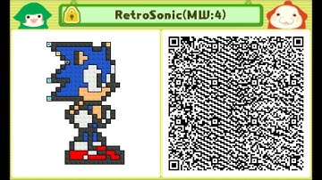Pushmo: Retro Sonic the Hedgehog Custom Level 4 QR Code