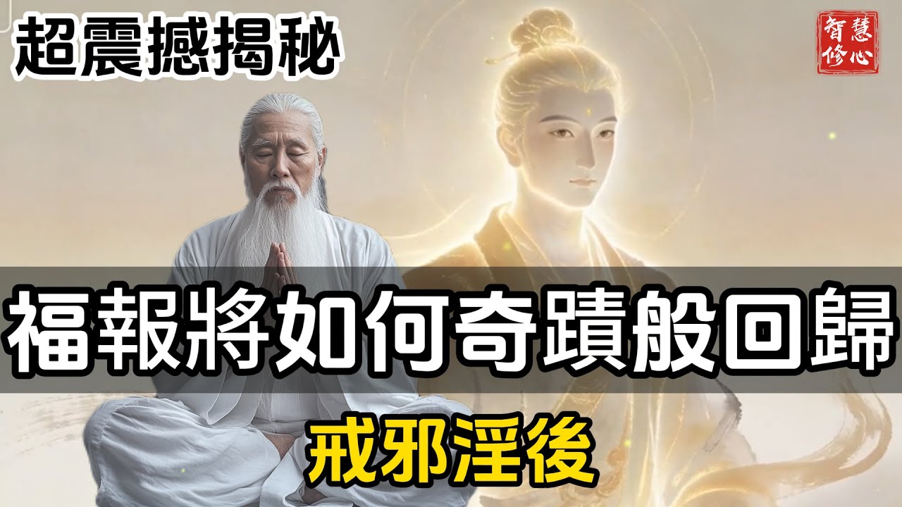 超震撼揭秘：戒邪淫後，福報將如何奇蹟般回歸！#智慧修心#修行 #中醫養生 #冥想 #打坐 #道家養生 #禪修 - YouTube